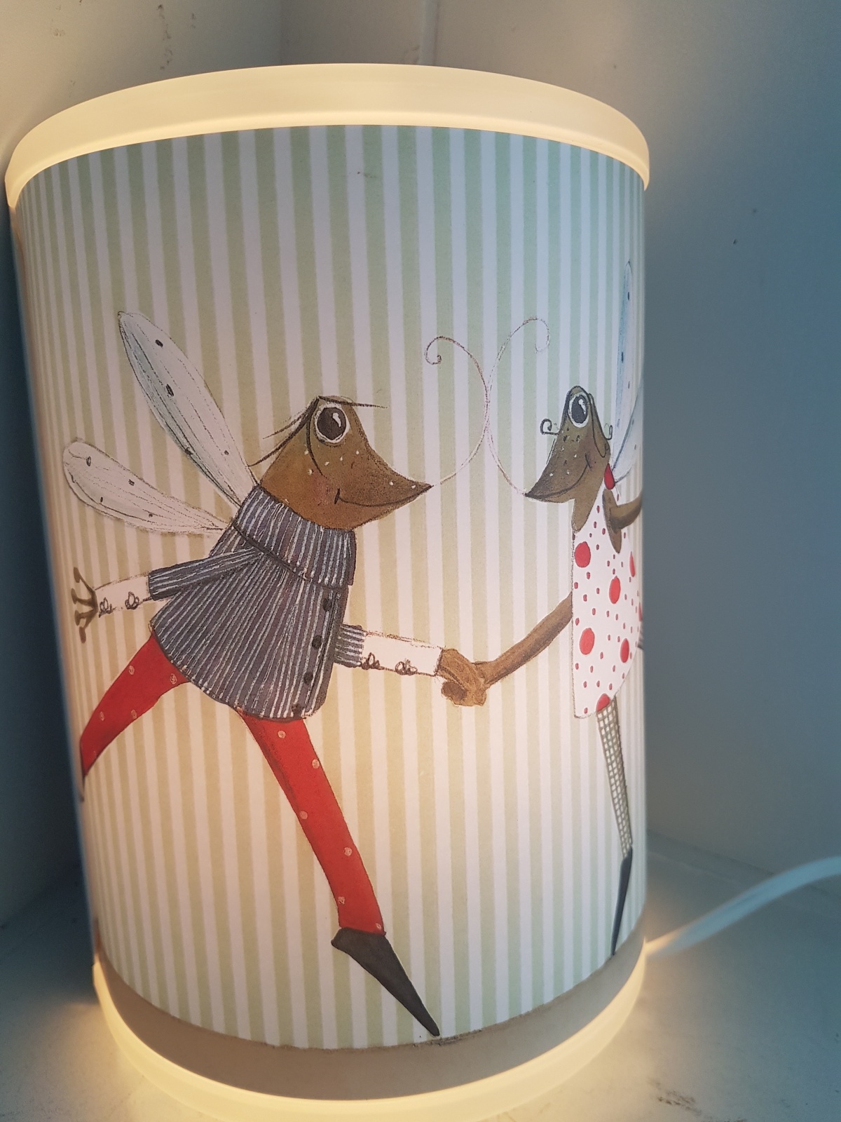 Vintage Libelle lampje van Ikea jaren 80-90 nieuwstaat