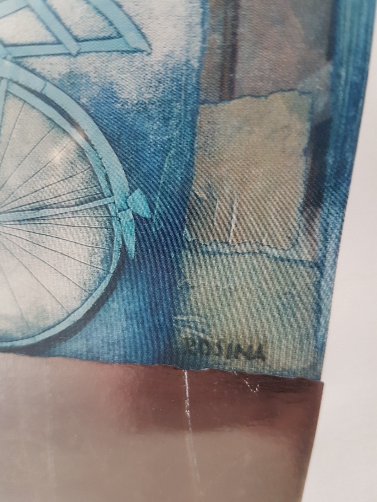 Rosina Wachtmeister - Collage met zilverfolie - Gesigneerd