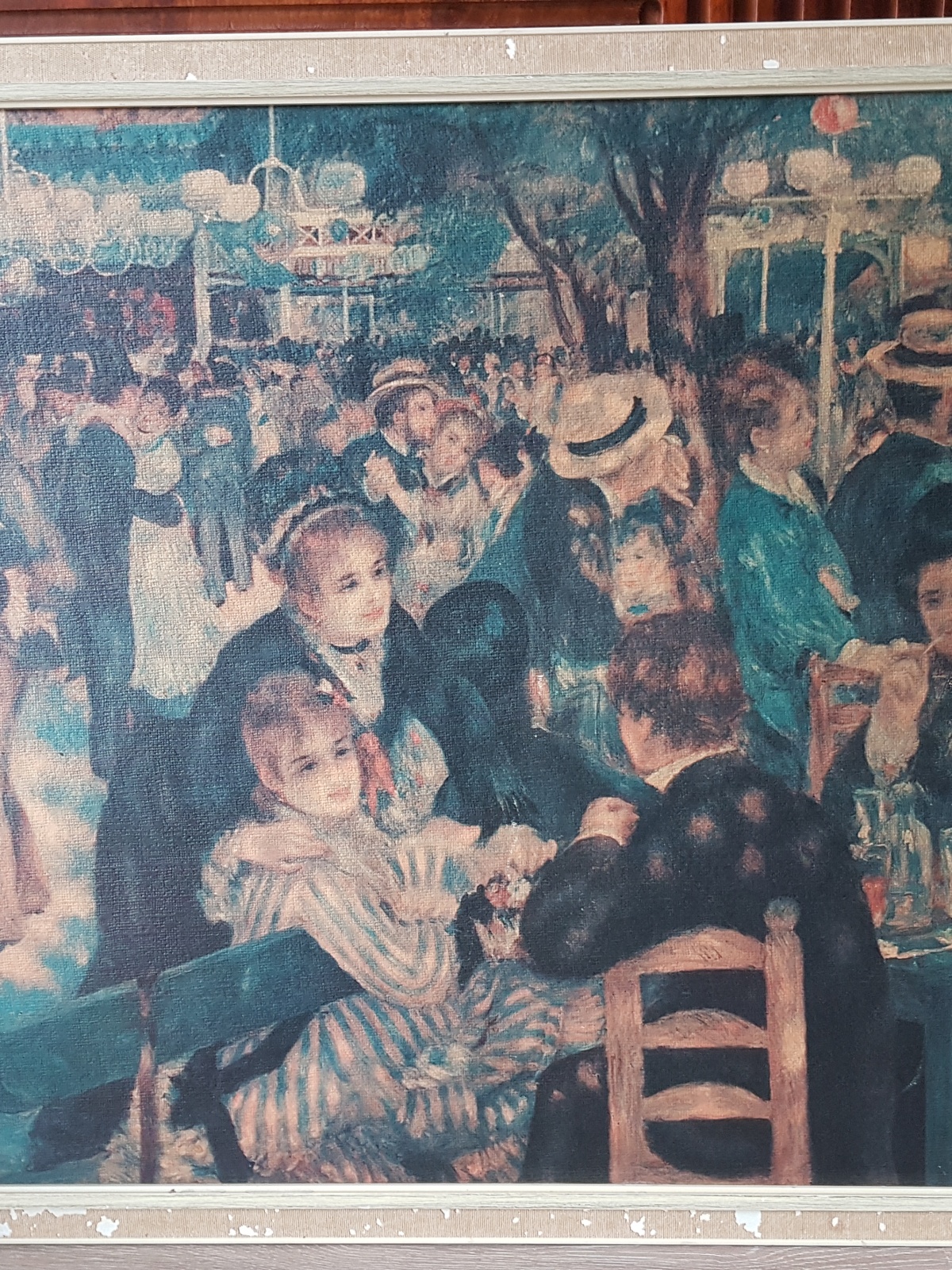 Bal du moulin de la Galette" van Pierre-Auguste Renoir Reconstructie