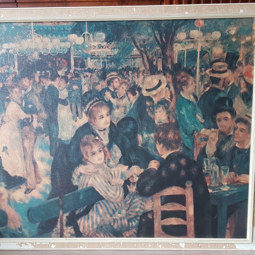 Bal du moulin de la Galette" van Pierre-Auguste Renoir Reconstructie