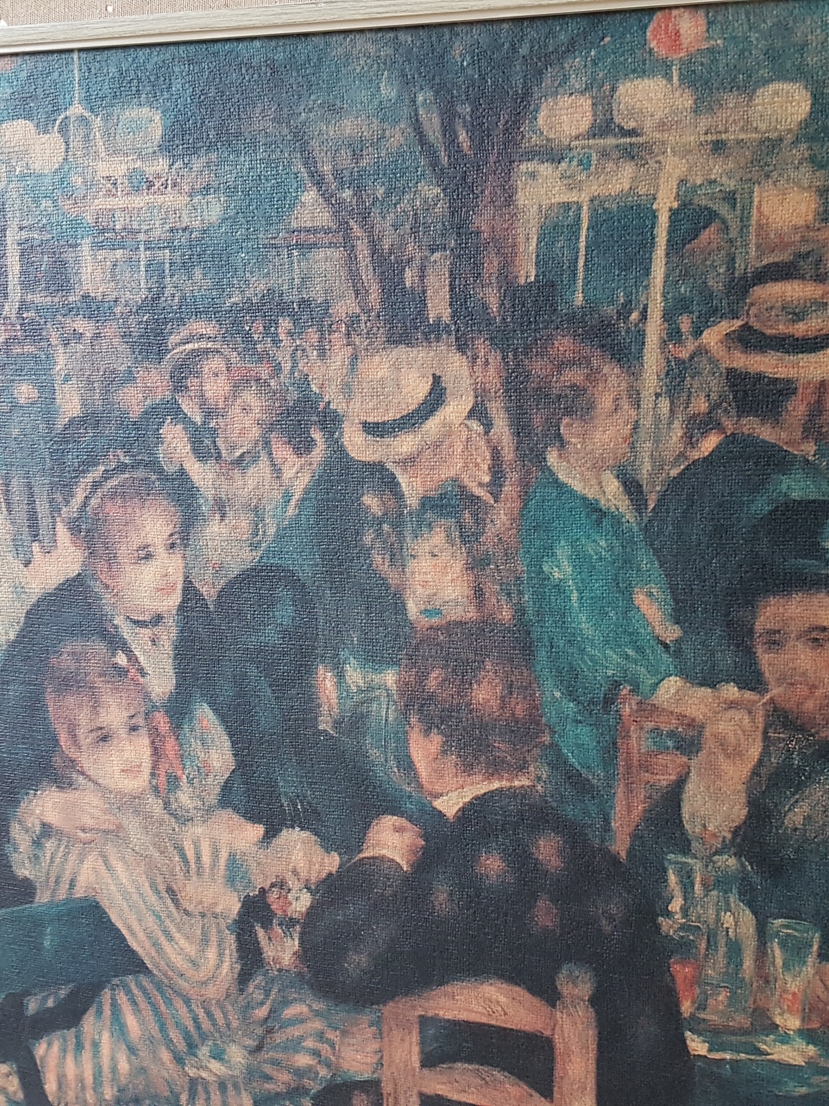 Bal du moulin de la Galette" van Pierre-Auguste Renoir Reconstructie