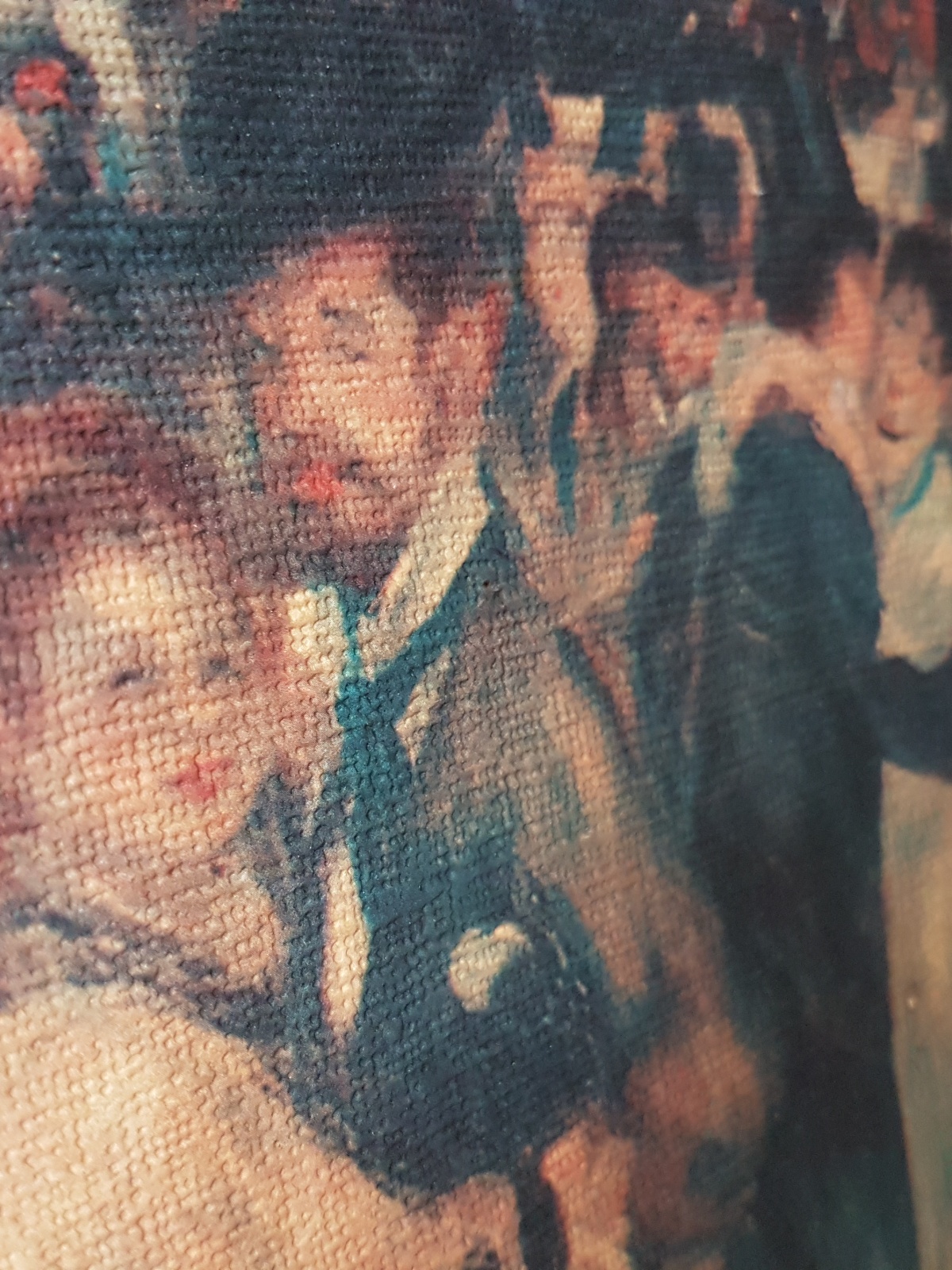 Bal du moulin de la Galette" van Pierre-Auguste Renoir Reconstructie