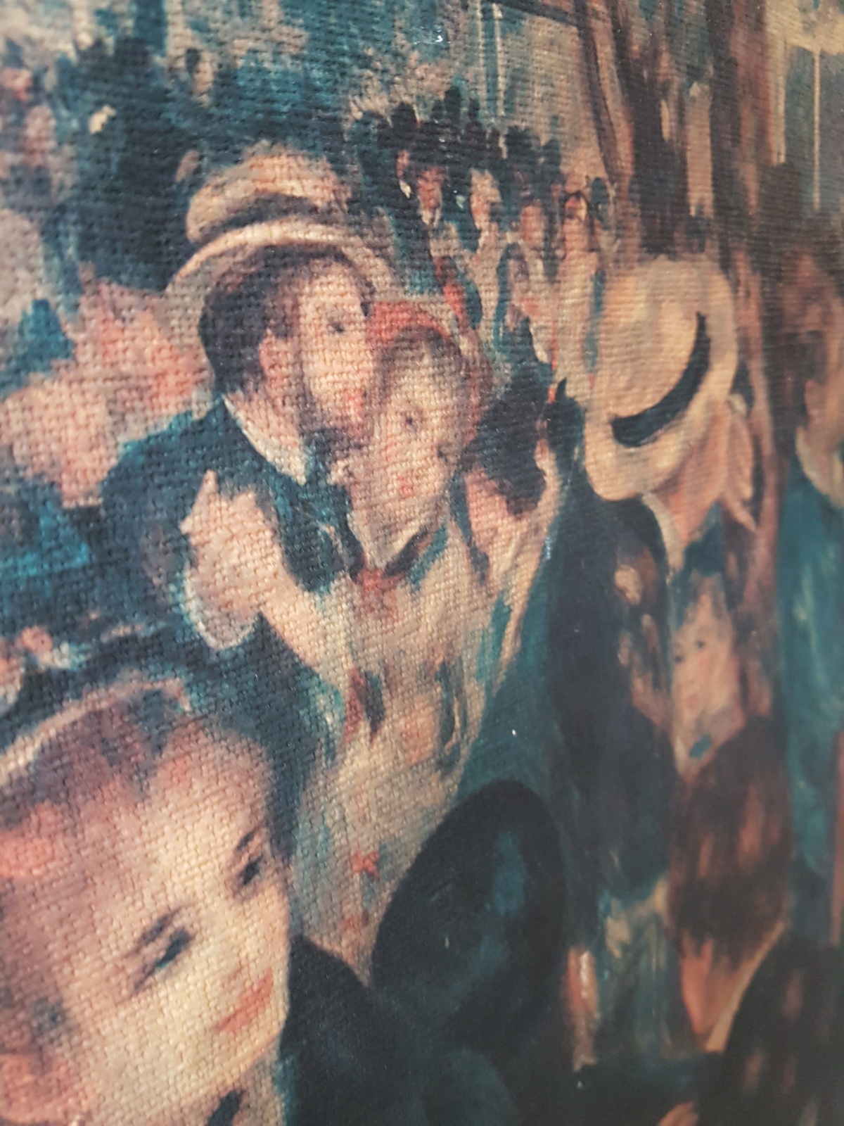 Bal du moulin de la Galette" van Pierre-Auguste Renoir Reconstructie