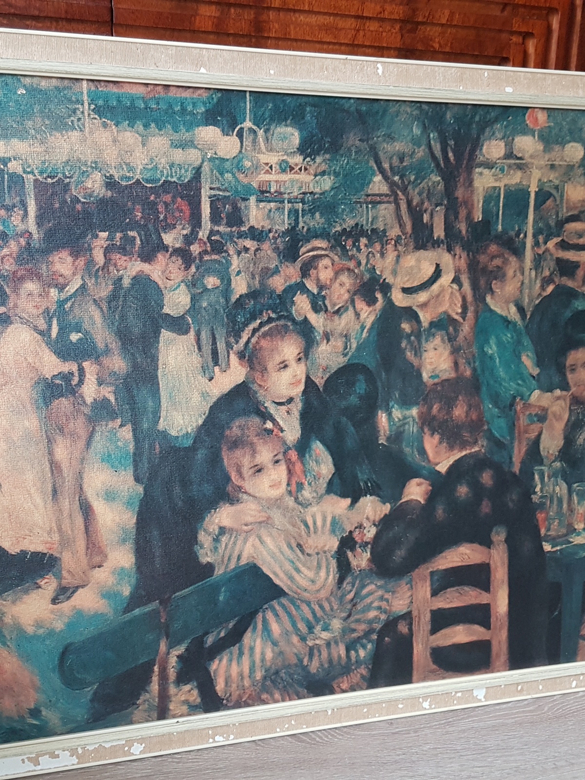 Bal du moulin de la Galette" van Pierre-Auguste Renoir Reconstructie