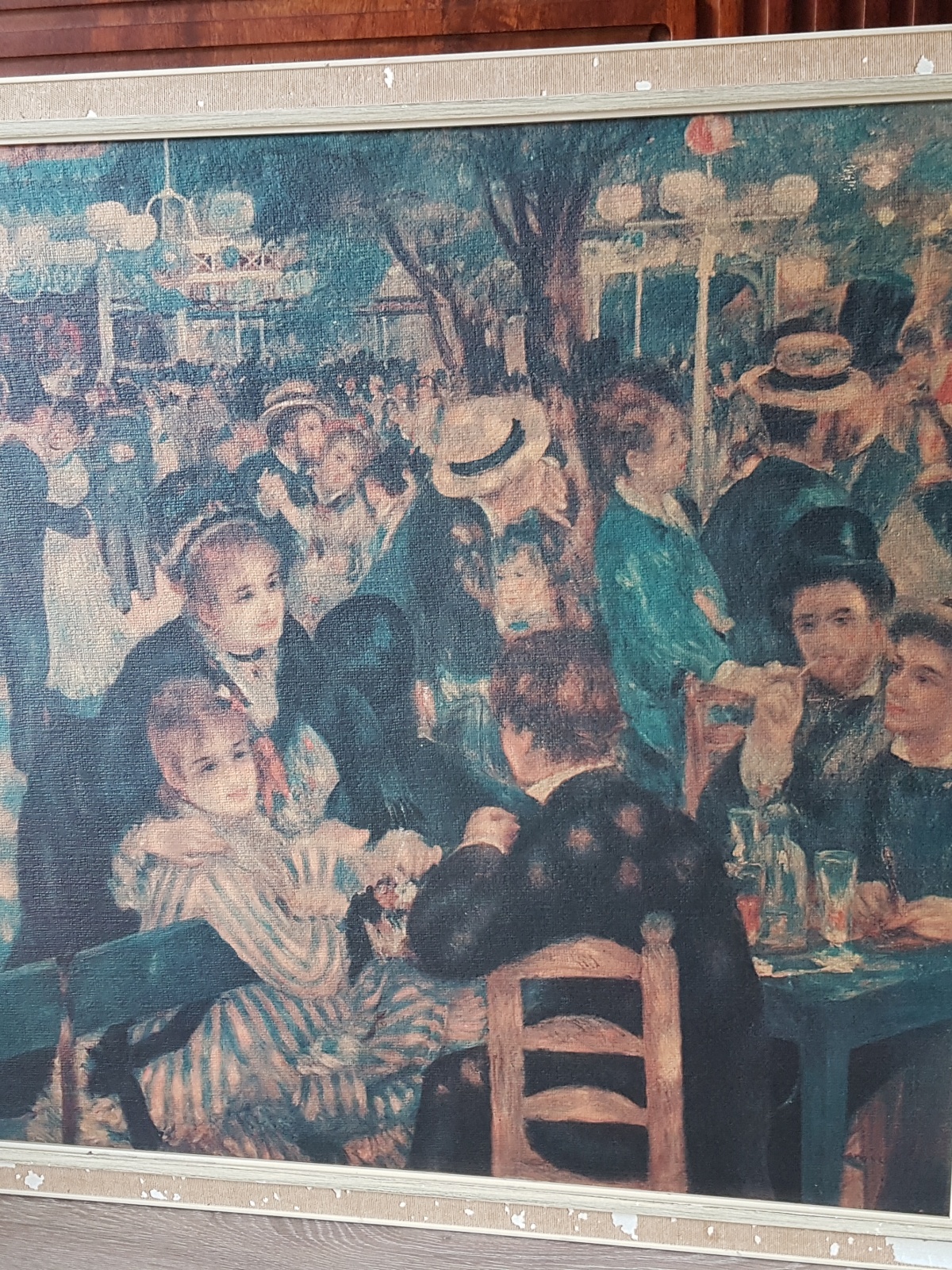Bal du moulin de la Galette" van Pierre-Auguste Renoir Reconstructie