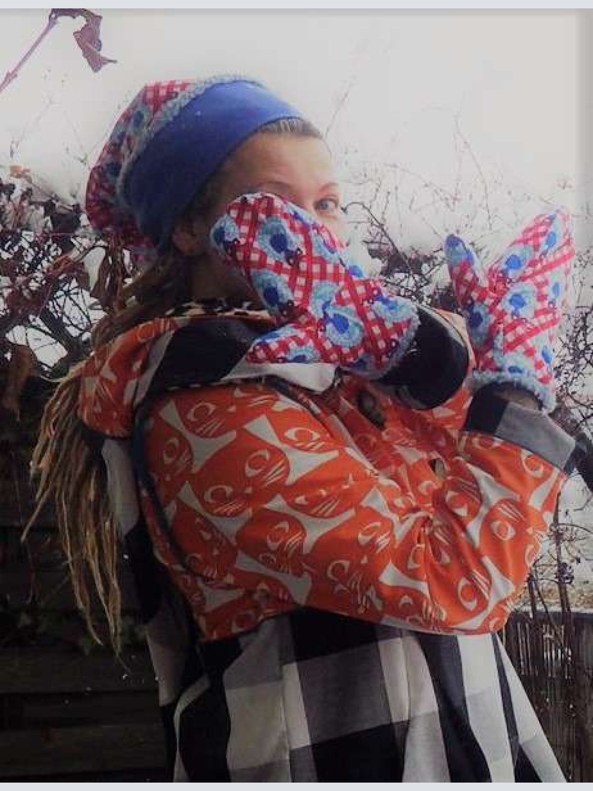 Fäustlinge Aschenputtel Hazel rot