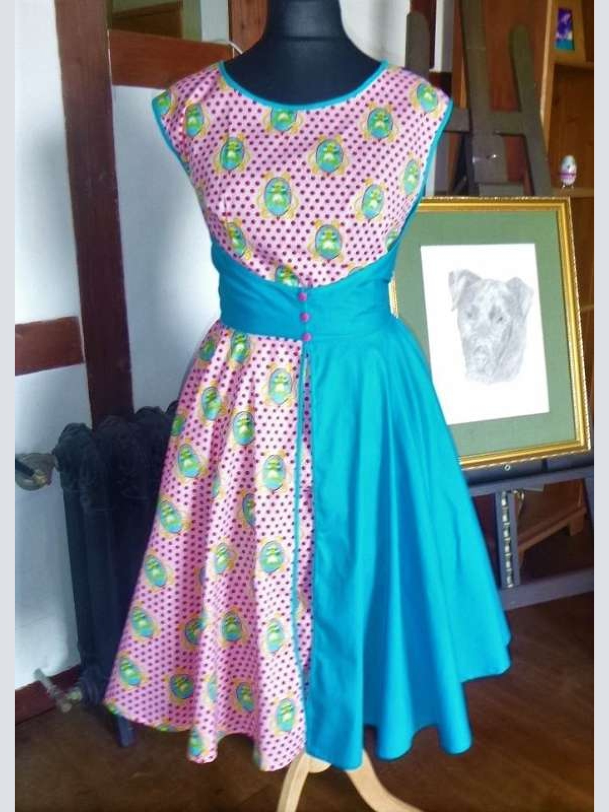 Rockabills Fiefties Kleid Frosch Arthur