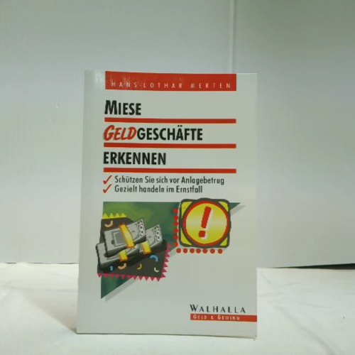 Buch / Miese Geld Geschäfte erkennen