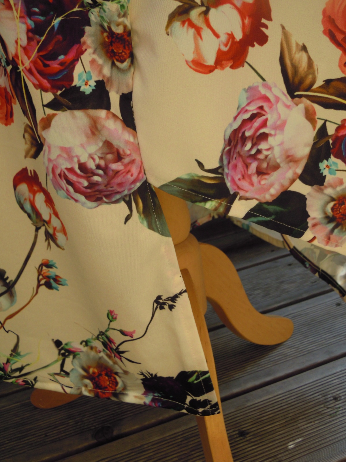 Elfen Zipfelkleid Bandeaukleid Blumen Einheitsgröße