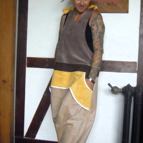 Jumpsuite Jumper Overall "Cord" im Haremslook Einheitsgröße Unisex