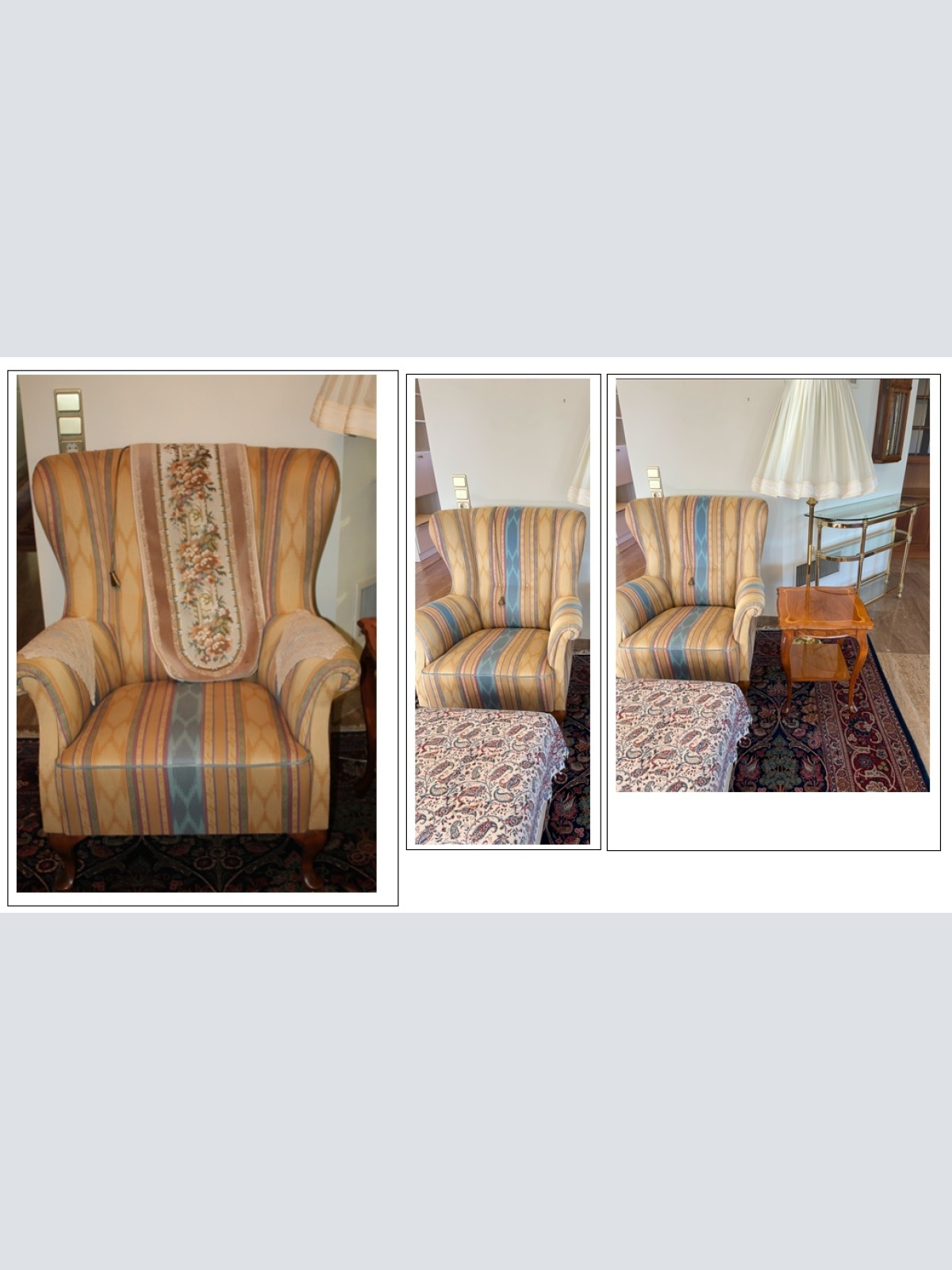 Schönes Fauteuil  mit Ottoman (23)