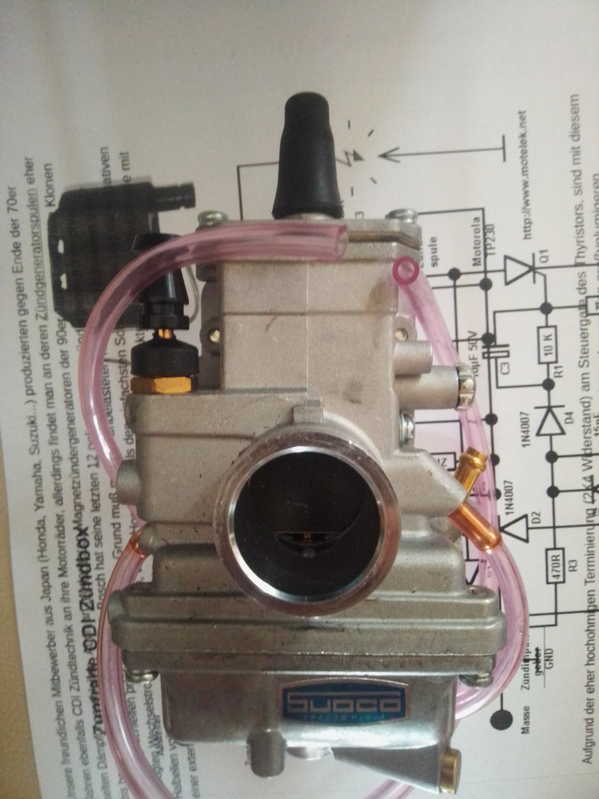 Flachschieber Vergaser 20mm