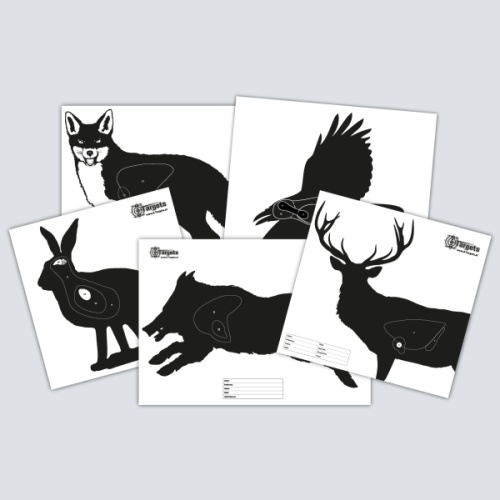 Papierzielscheibe Hunting Package 25 Stk