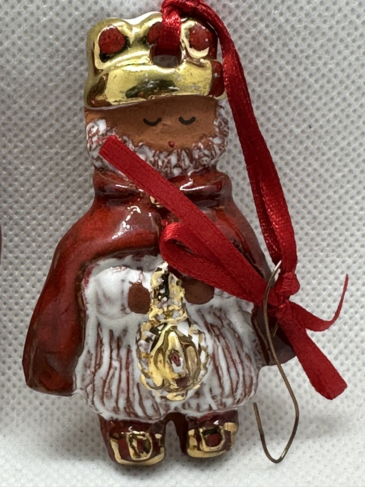 Alter Christbaumschmuck -  Krippefiguren (Herend?)