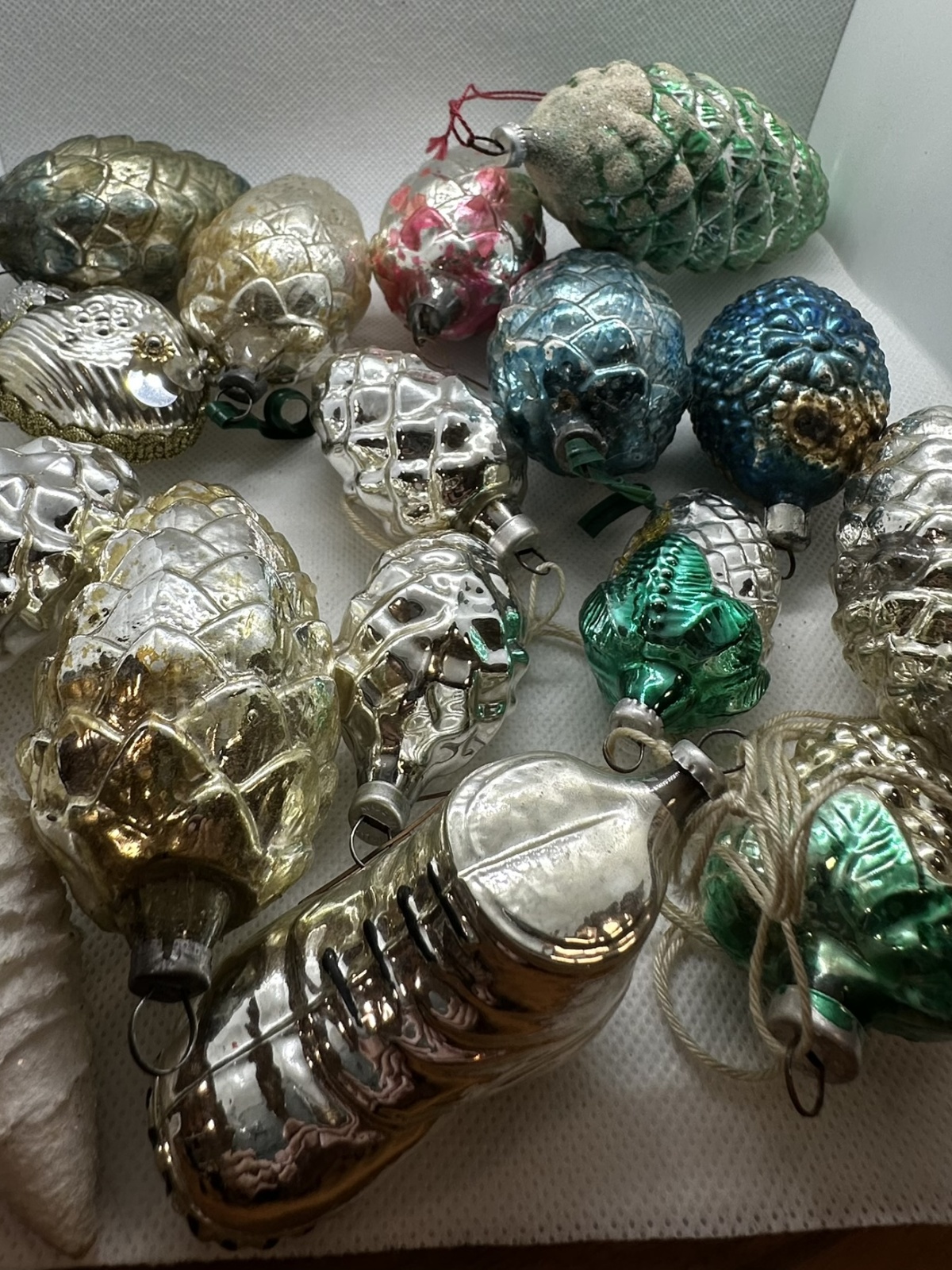 Konvolut vintage Christbaumschmuck