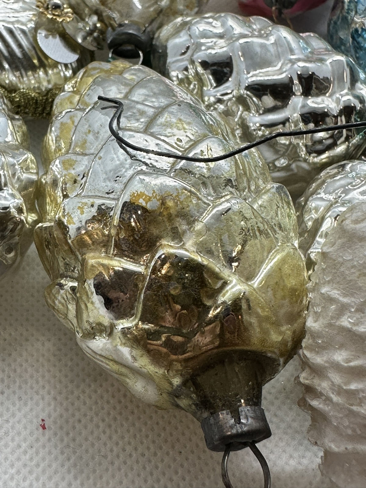 Konvolut vintage Christbaumschmuck