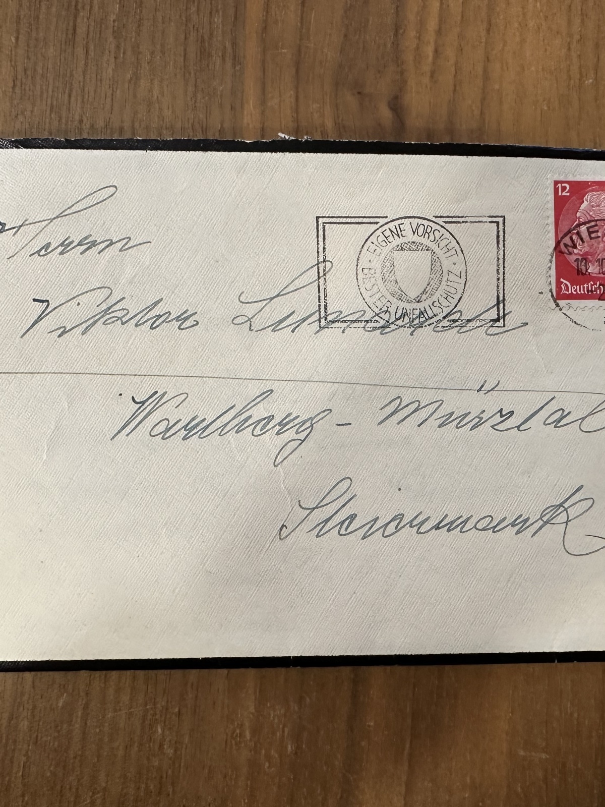 Trauerbrief von 1941