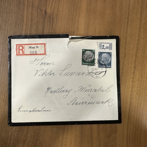 Einschreibe-Brief von 1941