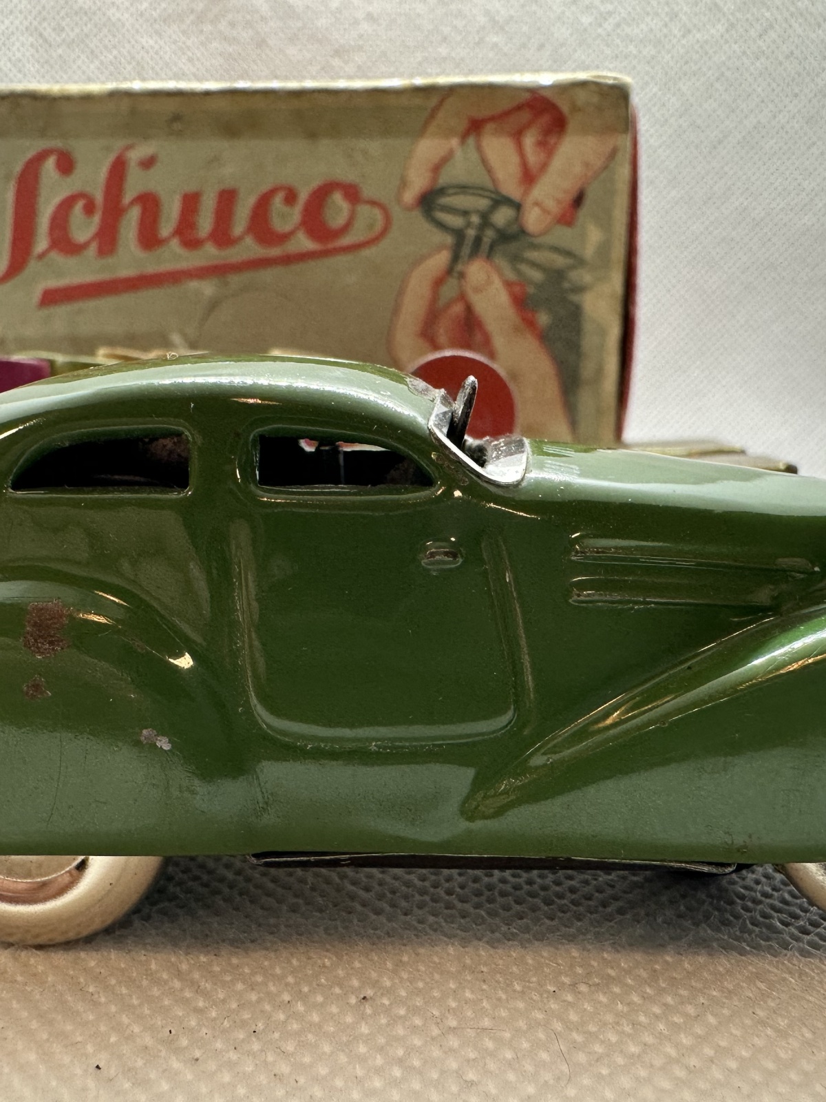 Schuco 3000 Patent Vorkrieg Germany Blechauto - funktioniert!