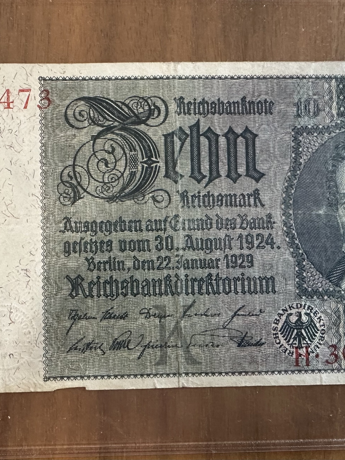 10 Reichsmarkbanknote