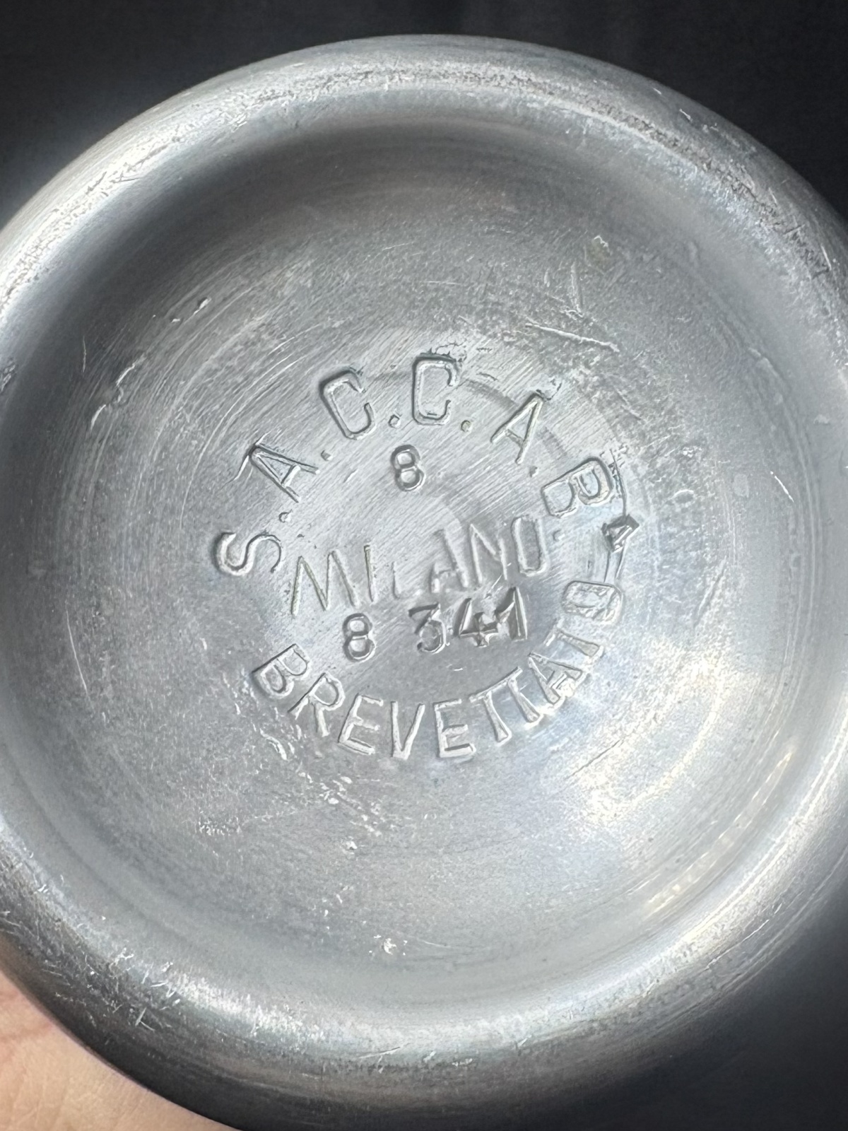 Vintage Siphon aus italienischem Edelstahl