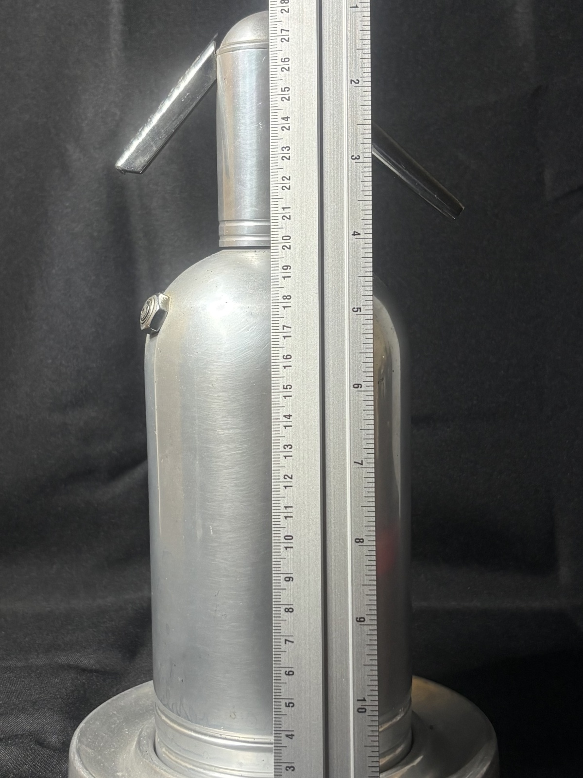 Vintage Siphon aus italienischem Edelstahl