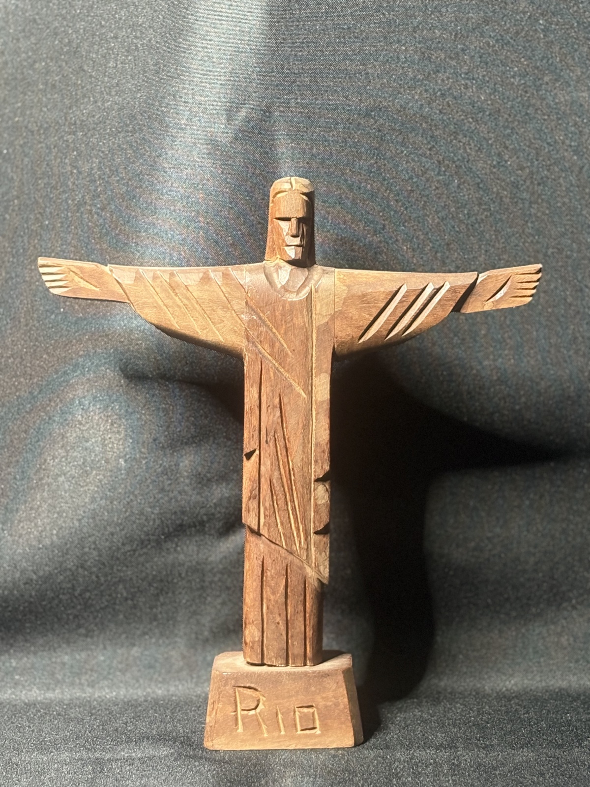 Vintage hölzerne Jesusfigur Rio de Janeiro