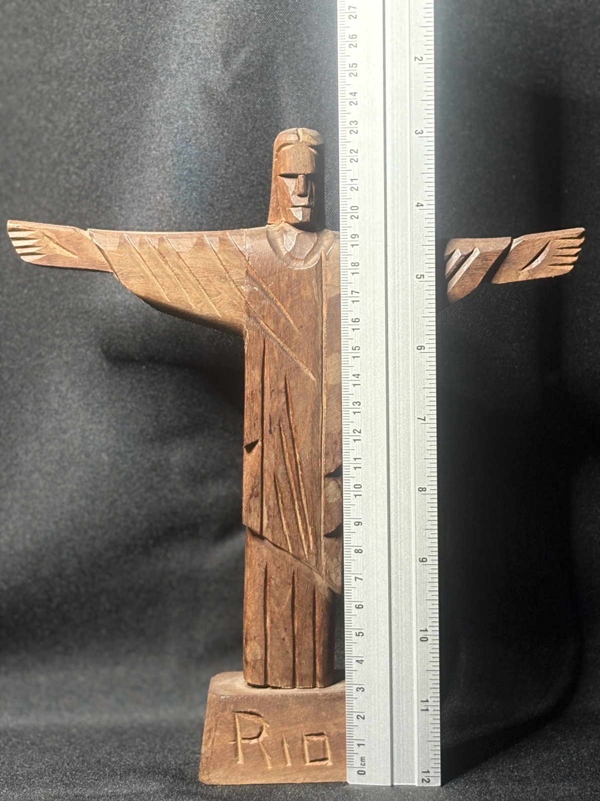 Vintage hölzerne Jesusfigur Rio de Janeiro