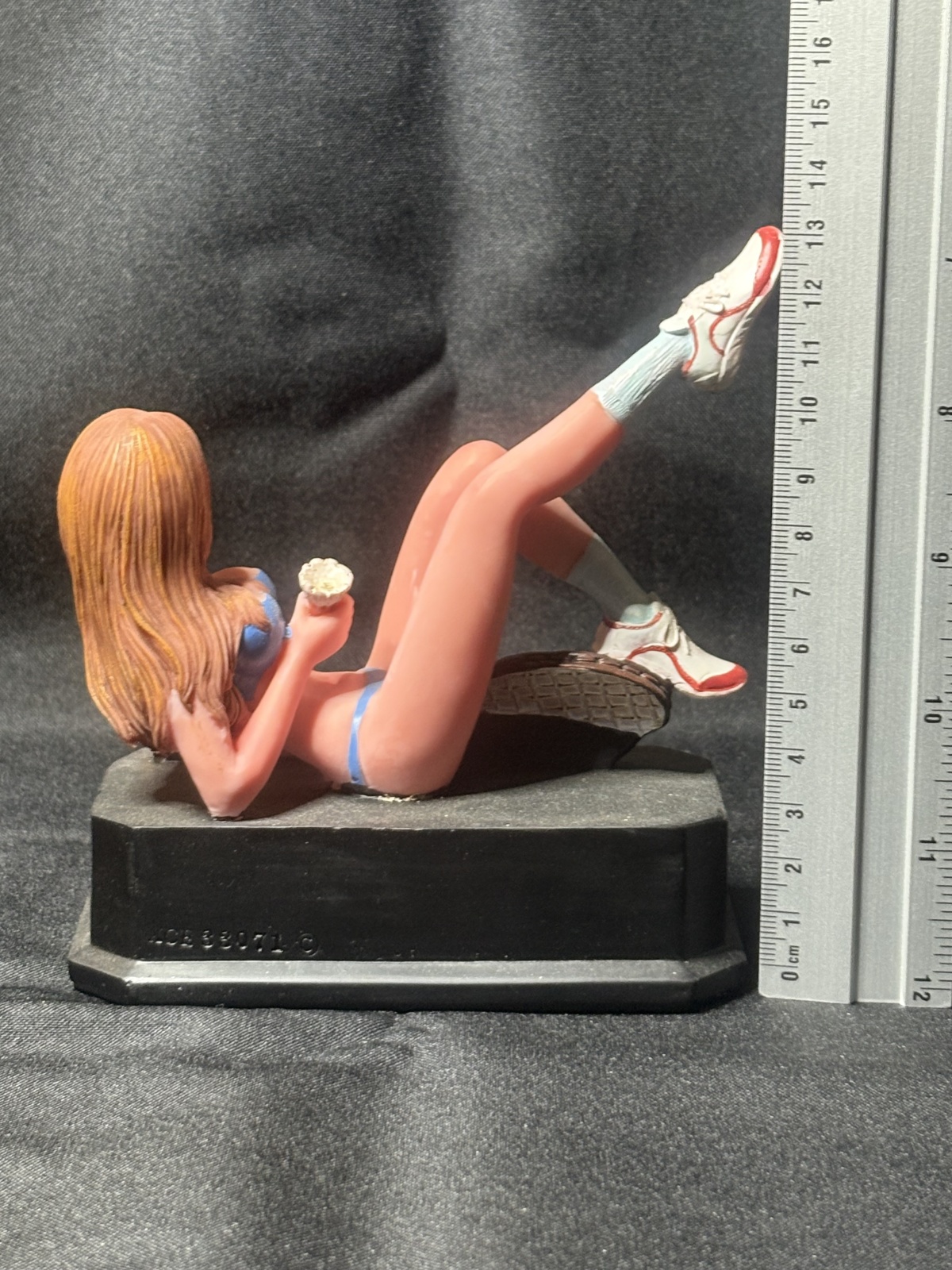 Viel Glück Figur einer Tennisspielerin