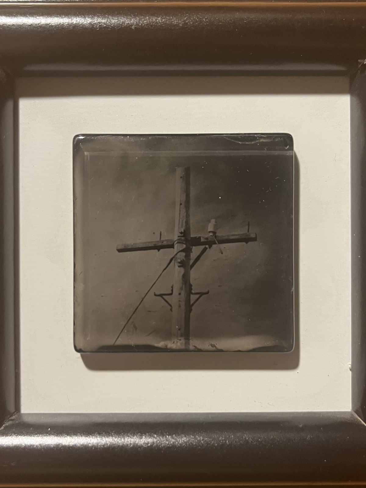 Gipfelkreuz  - Foto auf Glasplatte