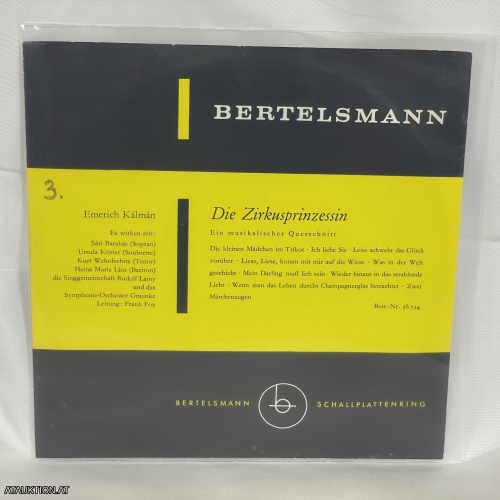 SINGLE / Emerich Kálmán – Die Zirkusprinzessin