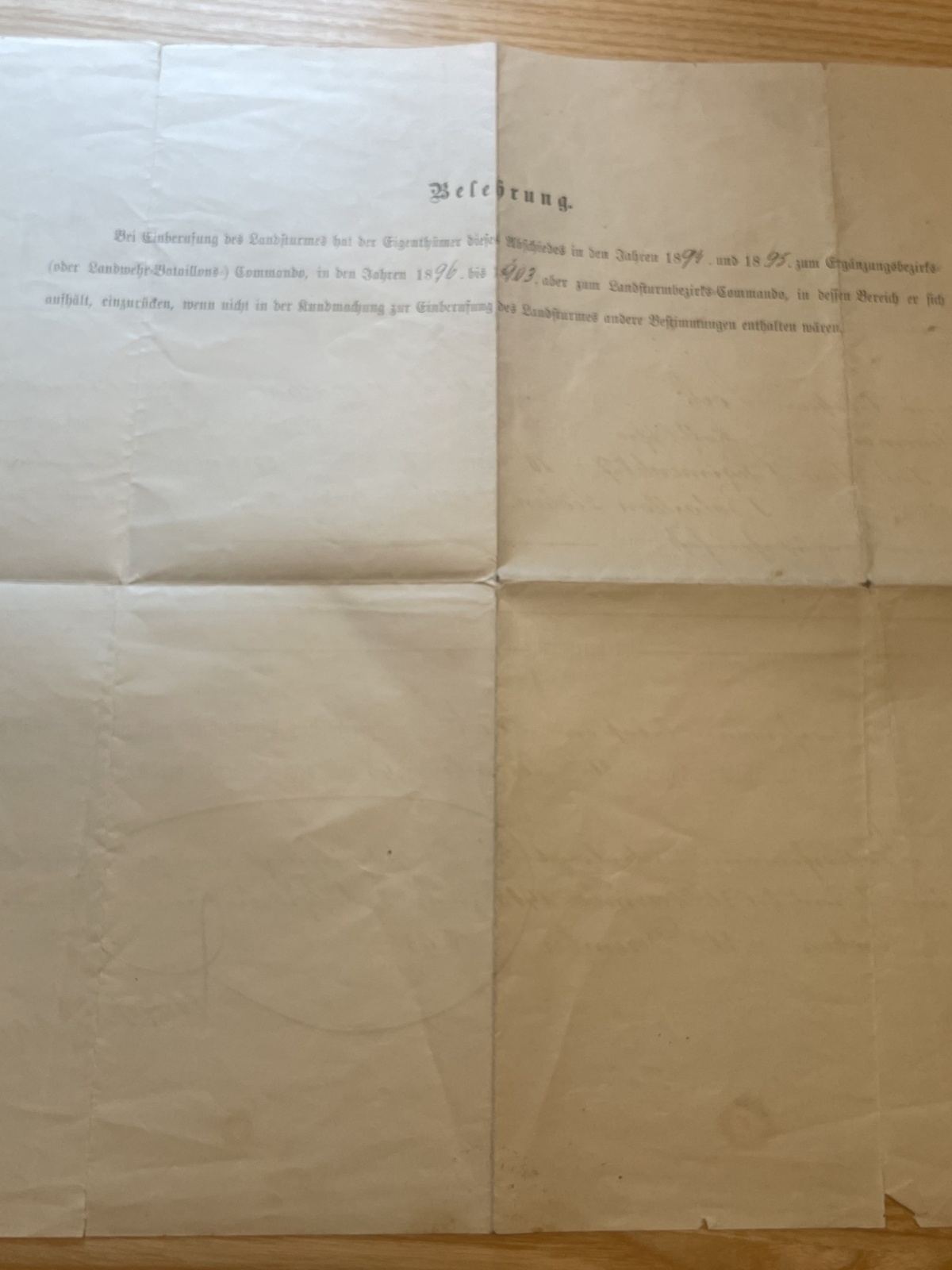 Landwehr-Abschied der K.K.Stayr.Kärnth.Landwehr Infanterie-Regiment No.4 1893