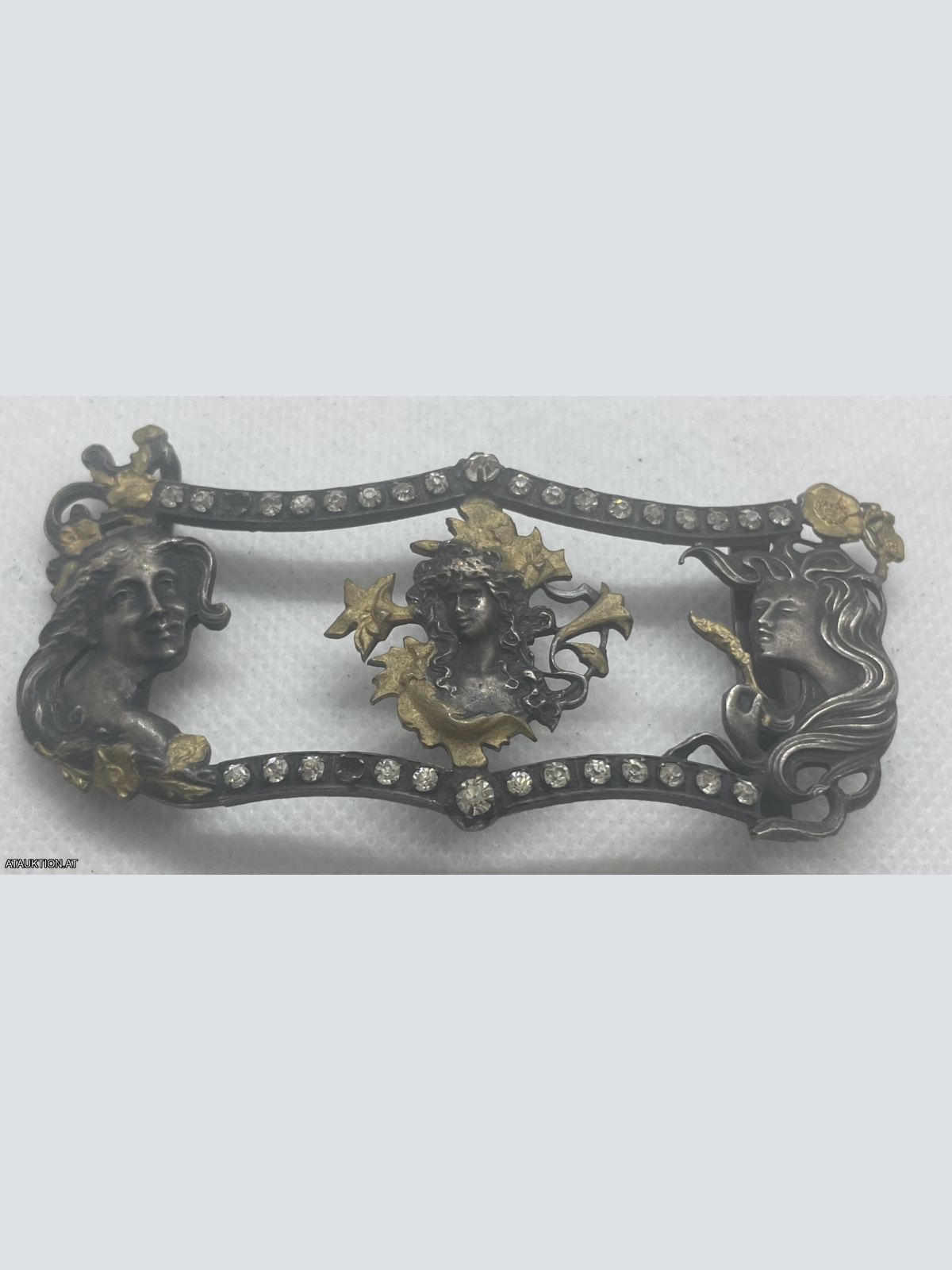 Wunderschöne antike Gürtelschnalle Jugendstil