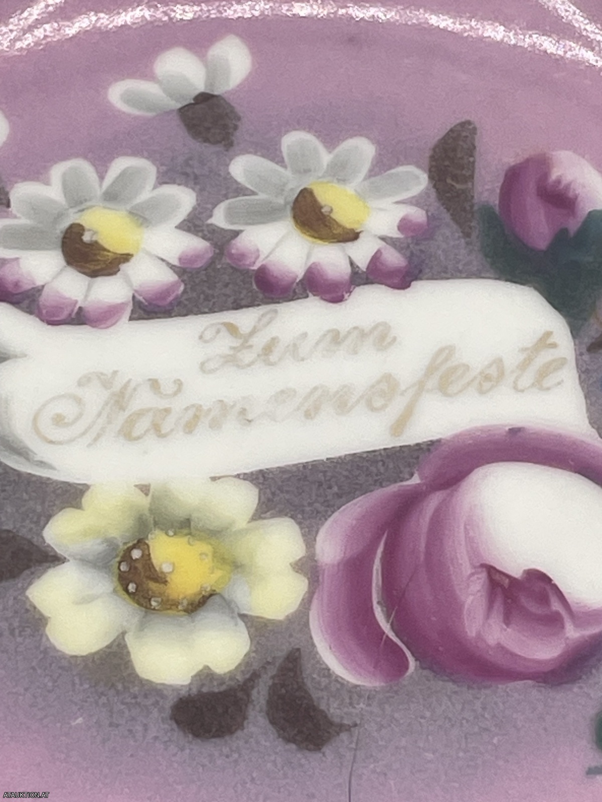 Sehr altes Teller "Zum Namensfeste"