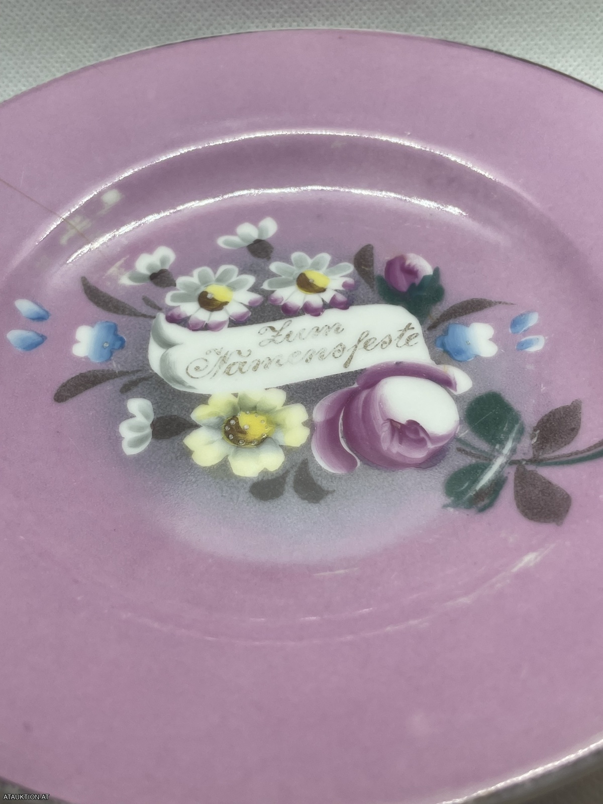 Sehr altes Teller "Zum Namensfeste"