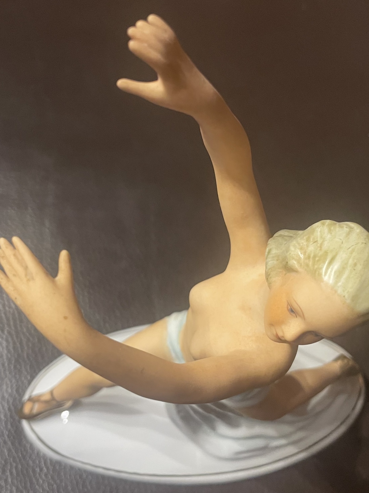 Erotische Tänzerin/Ballerina - Porzellanfigur