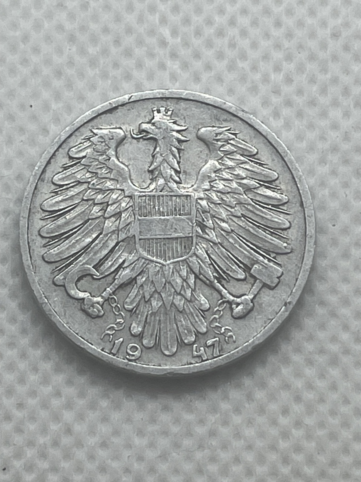 1 Schilling Österreich Münze 1947