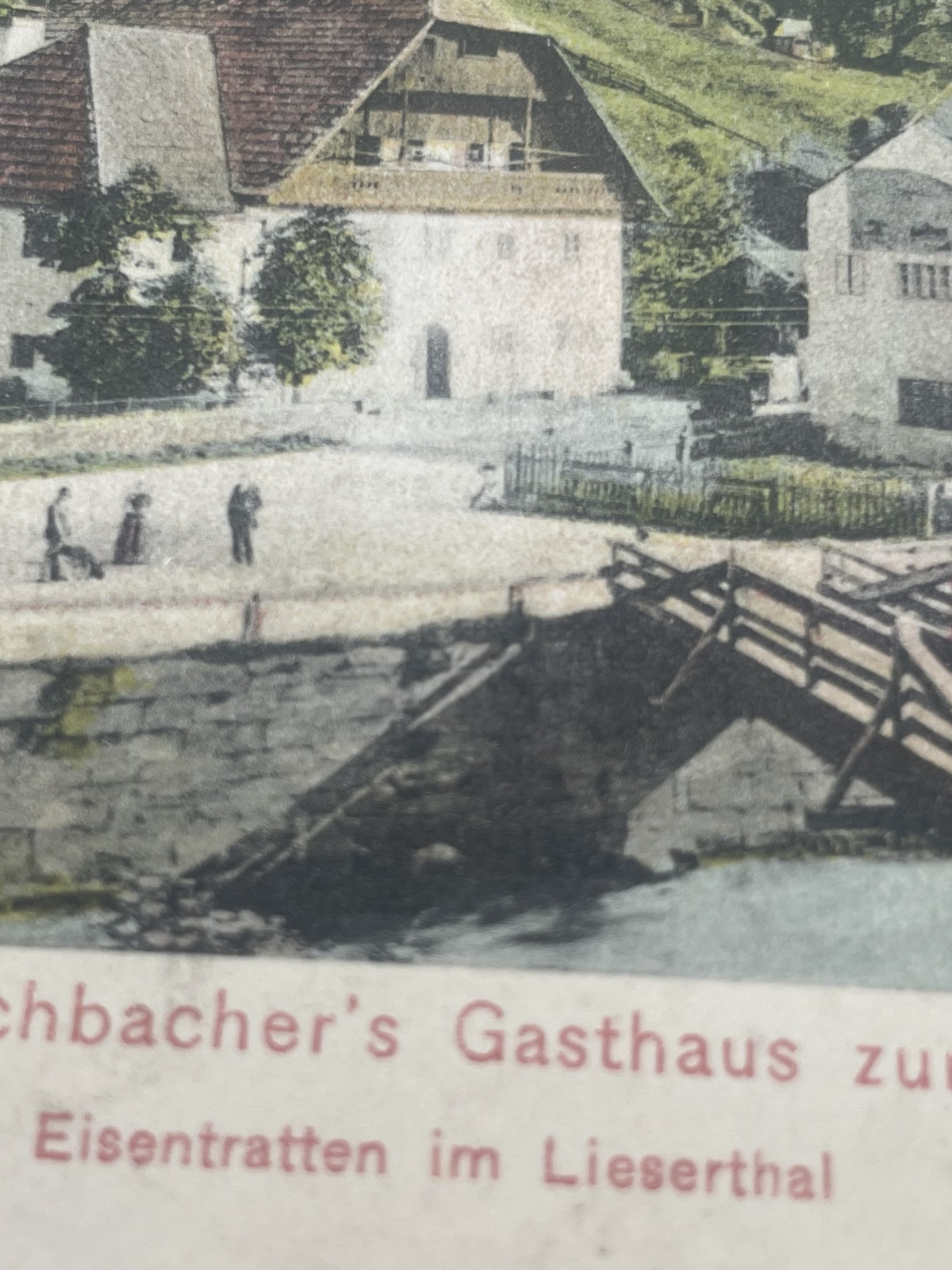 AK Correspondenz-Karte Eisentratten im Lieserthal 1914