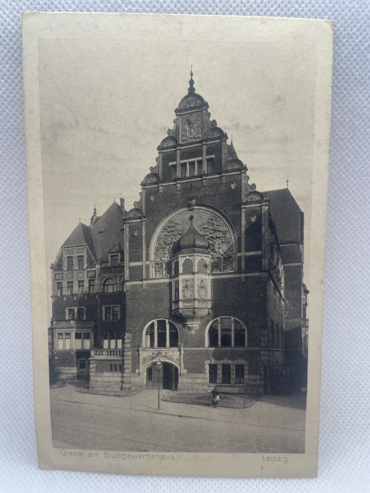 AK Leibzig Buchgewerbehaus 1914