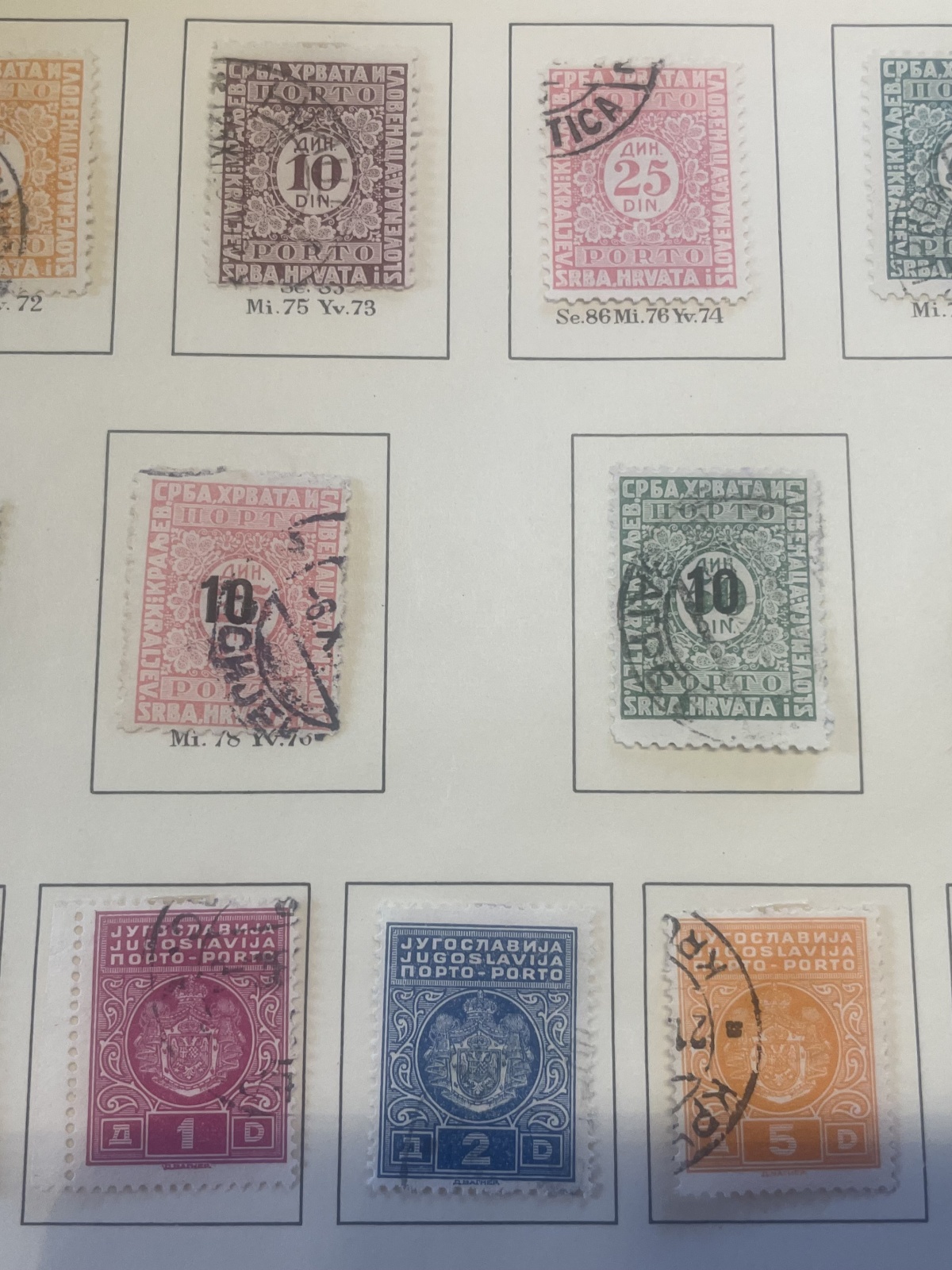 Jugoslawische Briefmarken