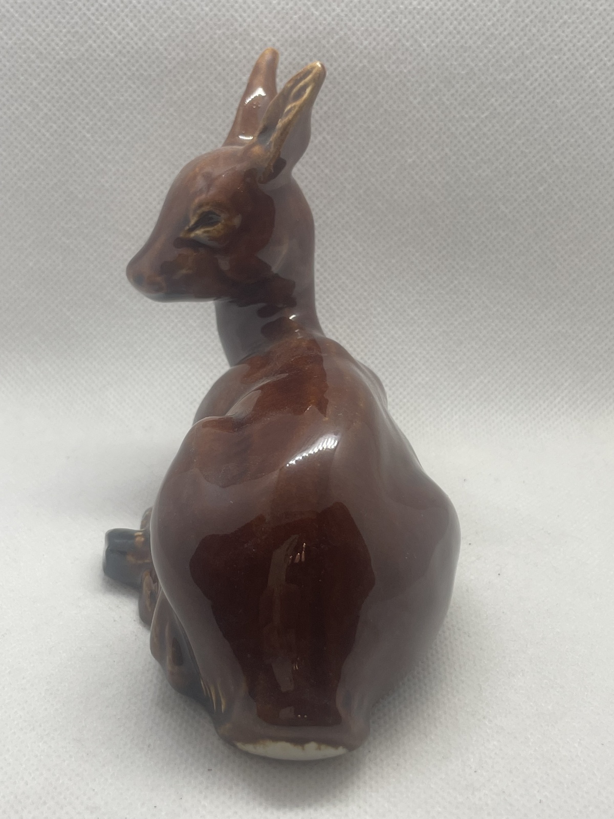 Seltene Mürztaler Keramik - großes Reh liegend