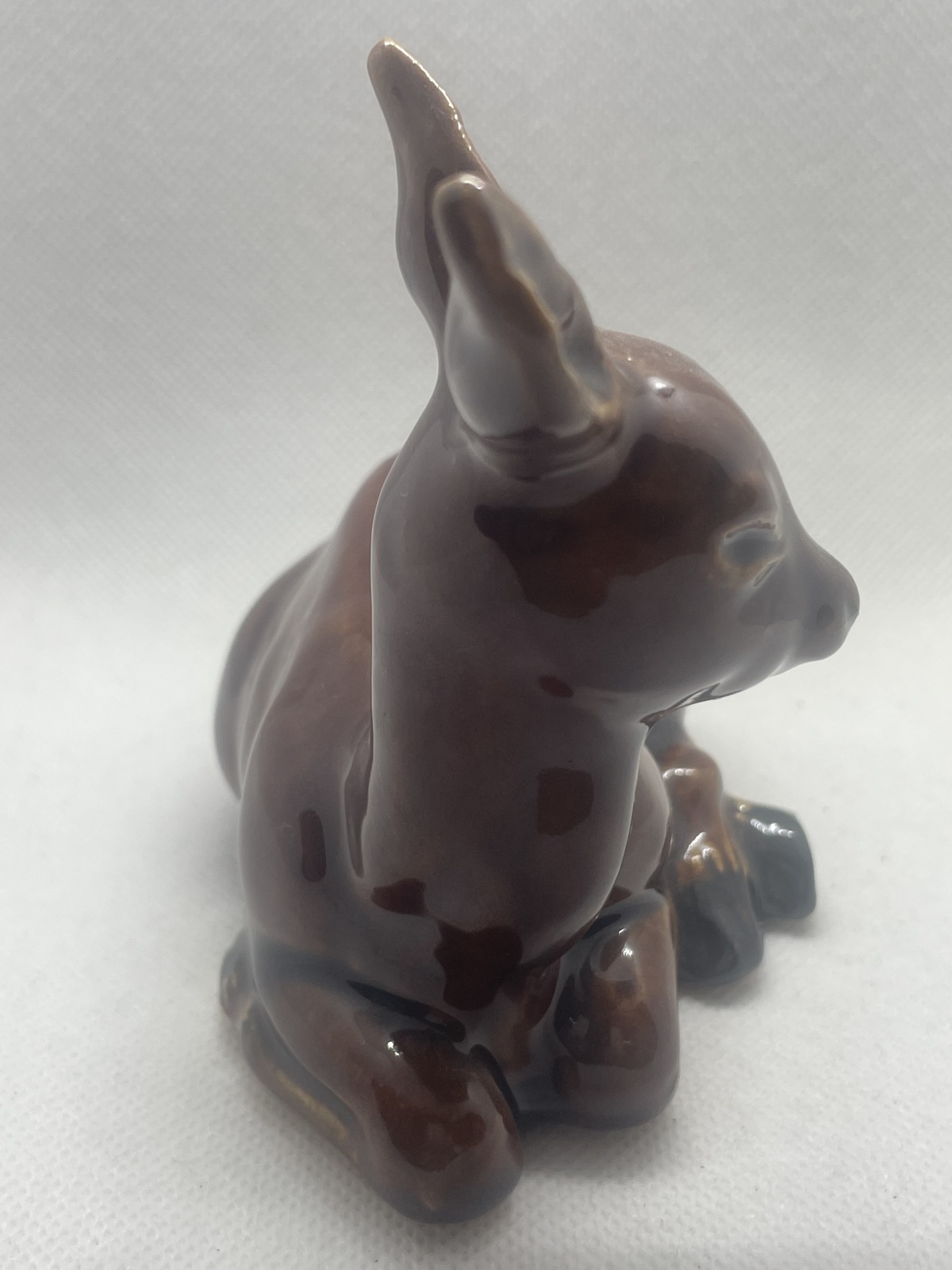 Seltene Mürztaler Keramik - großes Reh liegend