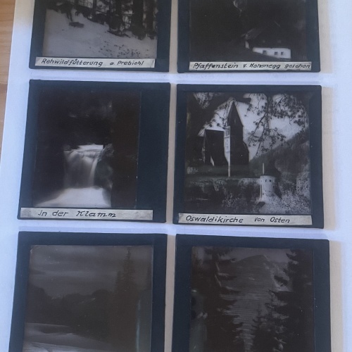 Gaslicht Diapositiv-Platten Lainer & Hrdliczka - 11 Stück von Eisenerz und Umgebung um die Jahrhundertwende