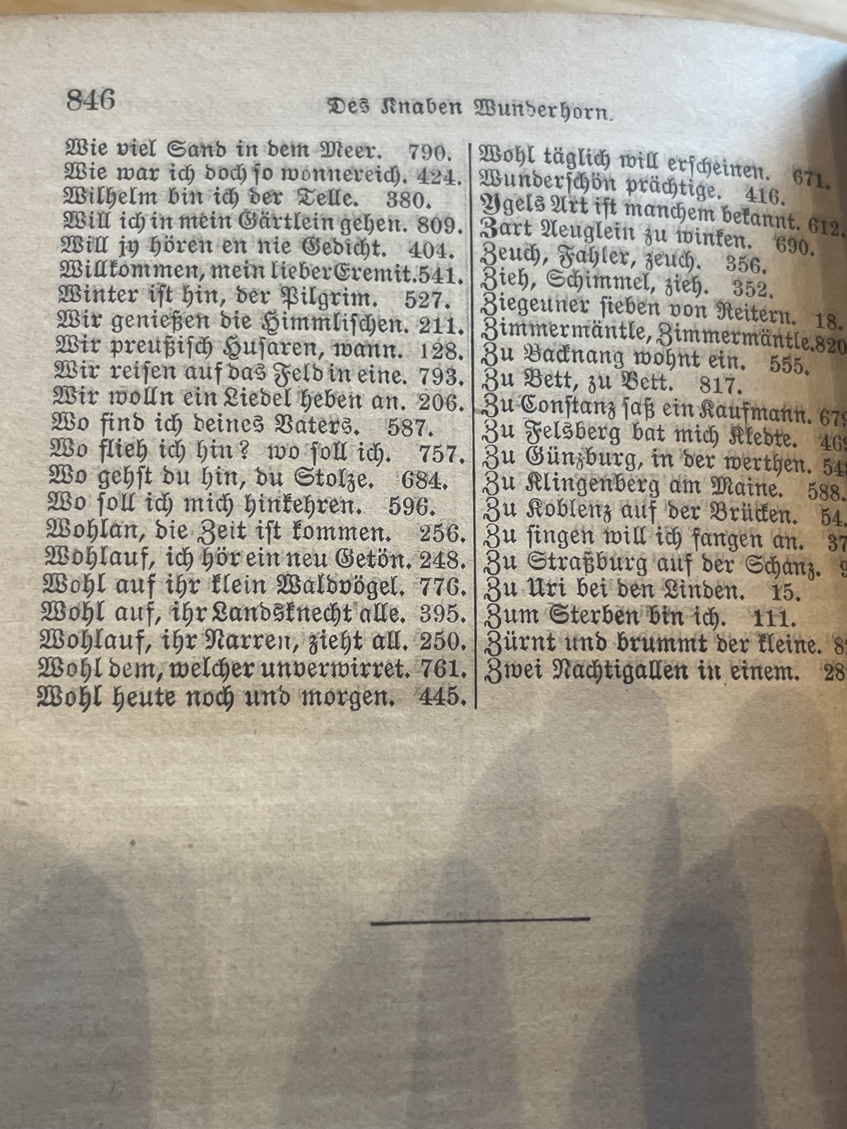 Des Knaben Wunderhorn - Alte deutsche Lieder um 1880