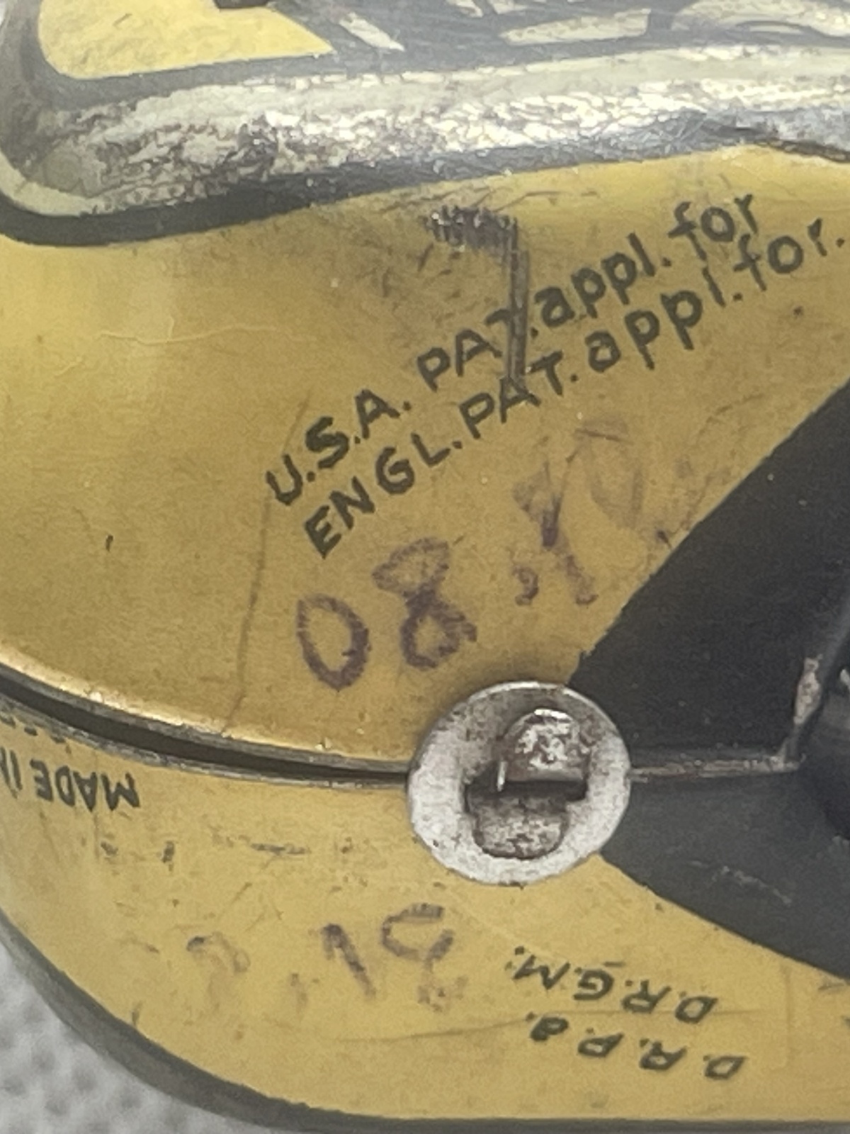 CKO Kellermann Blechspielzeug Motorradfahrer,  Nr.353, 40er Jahren US Zone - mit Schlüssel - fährt!!!