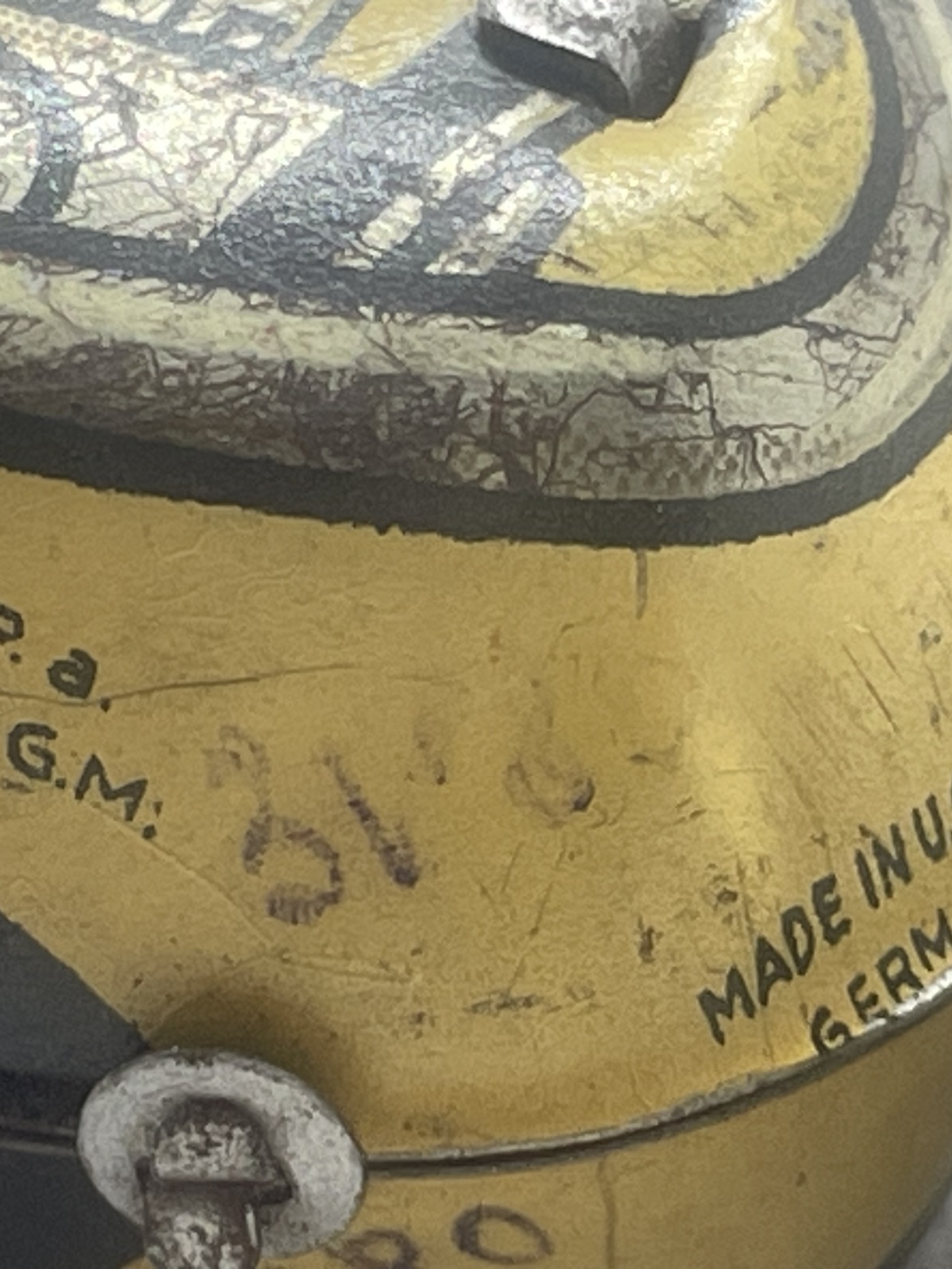 CKO Kellermann Blechspielzeug Motorradfahrer,  Nr.353, 40er Jahren US Zone - mit Schlüssel - fährt!!!