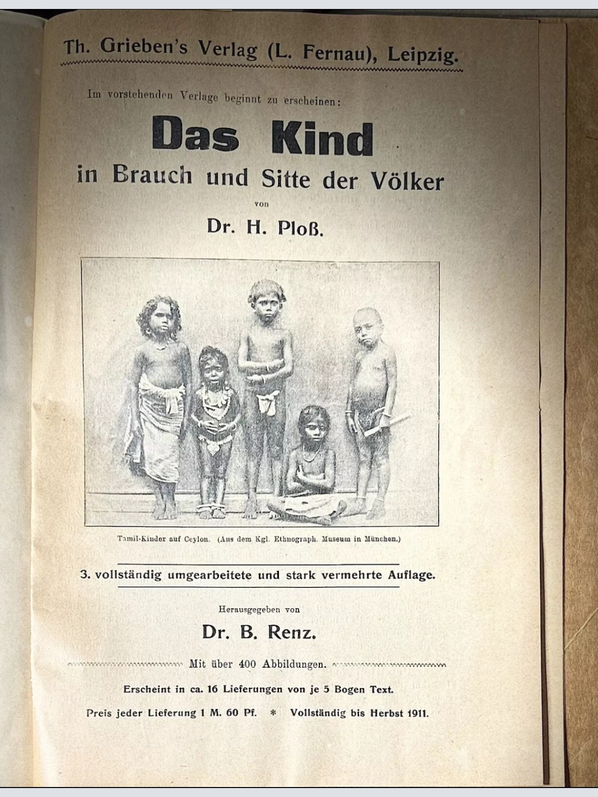 Antikes 1911 Deutsches Kulturjournal Set 5 Bücher im Originalordner Oskar Bee