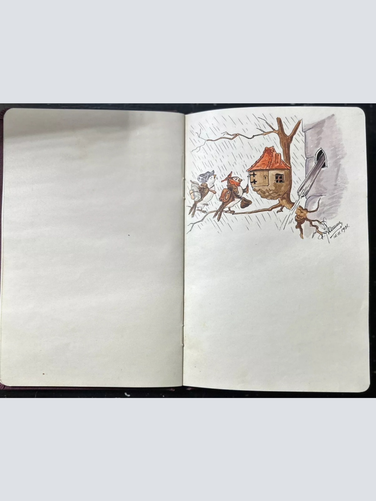 1930“ Persönliches Tagebuch der österreichischen Dichterin und Malerin mit Gedichten und Zeichnungen