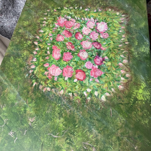 Schön bemalter Tisch - James