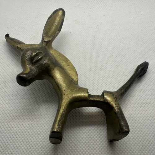 Messingfigur Esel